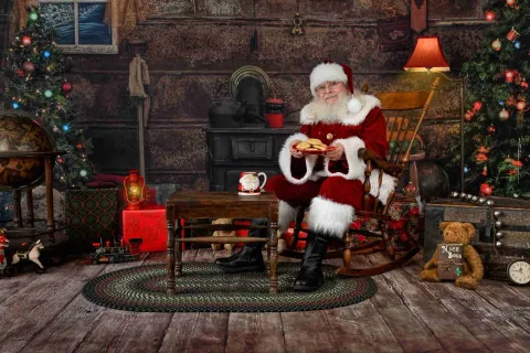 Milk and cookies, and a story to go with them.