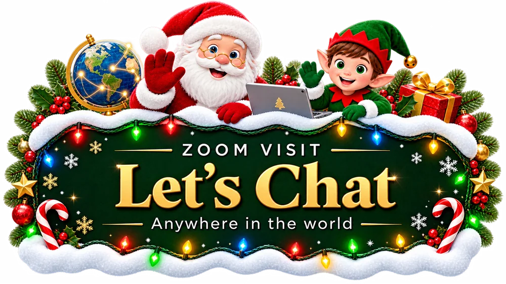 Virtual Zoom visit with Santa Oliver